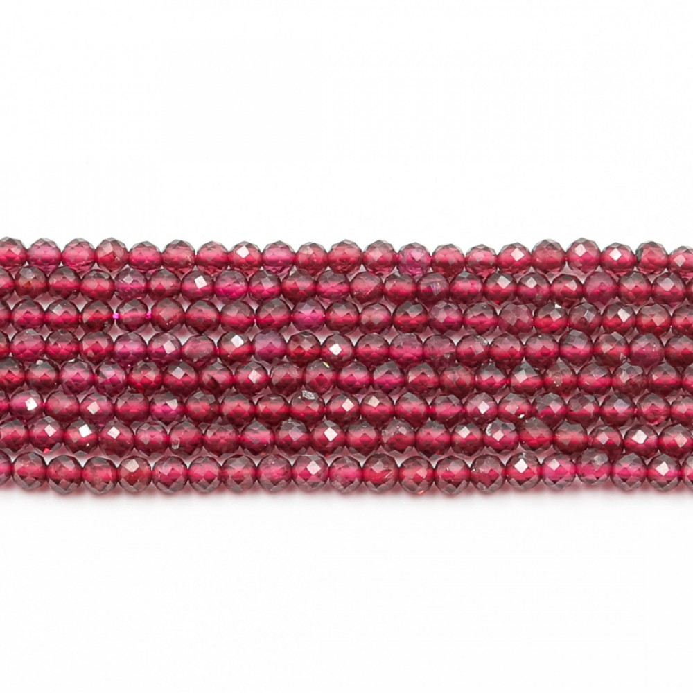 Faceted Garnet Beads 3mm (1303004G)