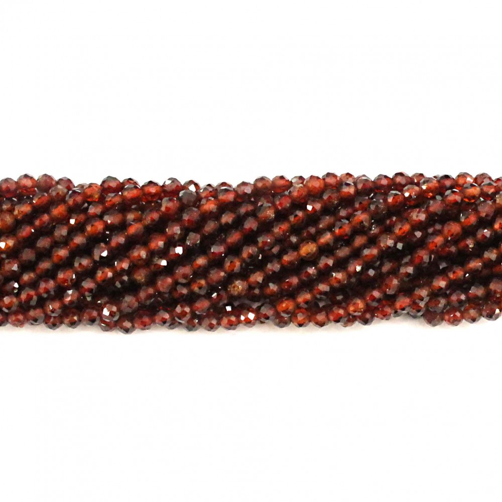 Beads Garnet-faceted 2,5mm (1302002G)