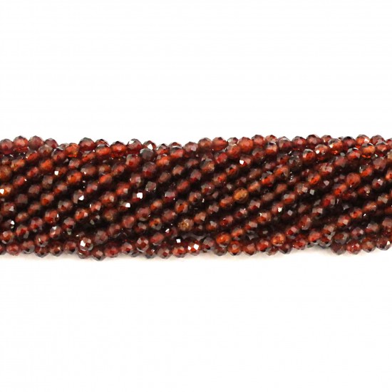 Pärlor Granat-facetterad 2,5mm (1302002G)