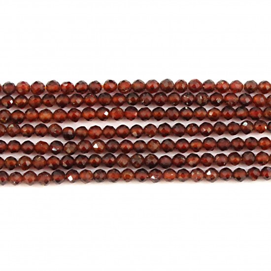 Beads Garnet-faceted 2,5mm (1302002G)