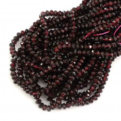 Beads Garnet-faceted 4x2mm (1304002G)