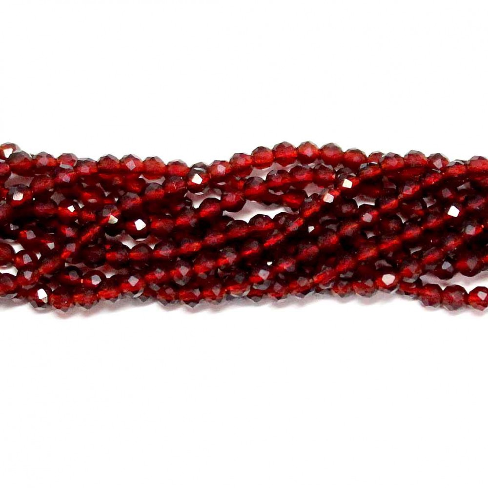 Faceted Garnet Beads 2,0mm (1302001G)
