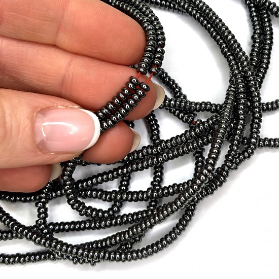 Beads Hematite 3x1,5mm (1003018)