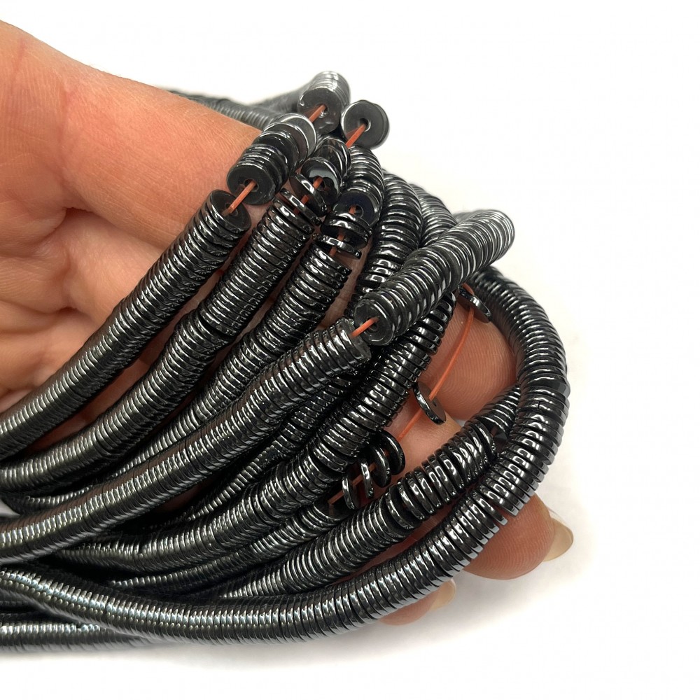 Beads Hematite 6x1mm (1006004)