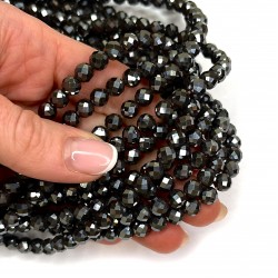 Beads Hematite-faceted 6mm (1006005G)