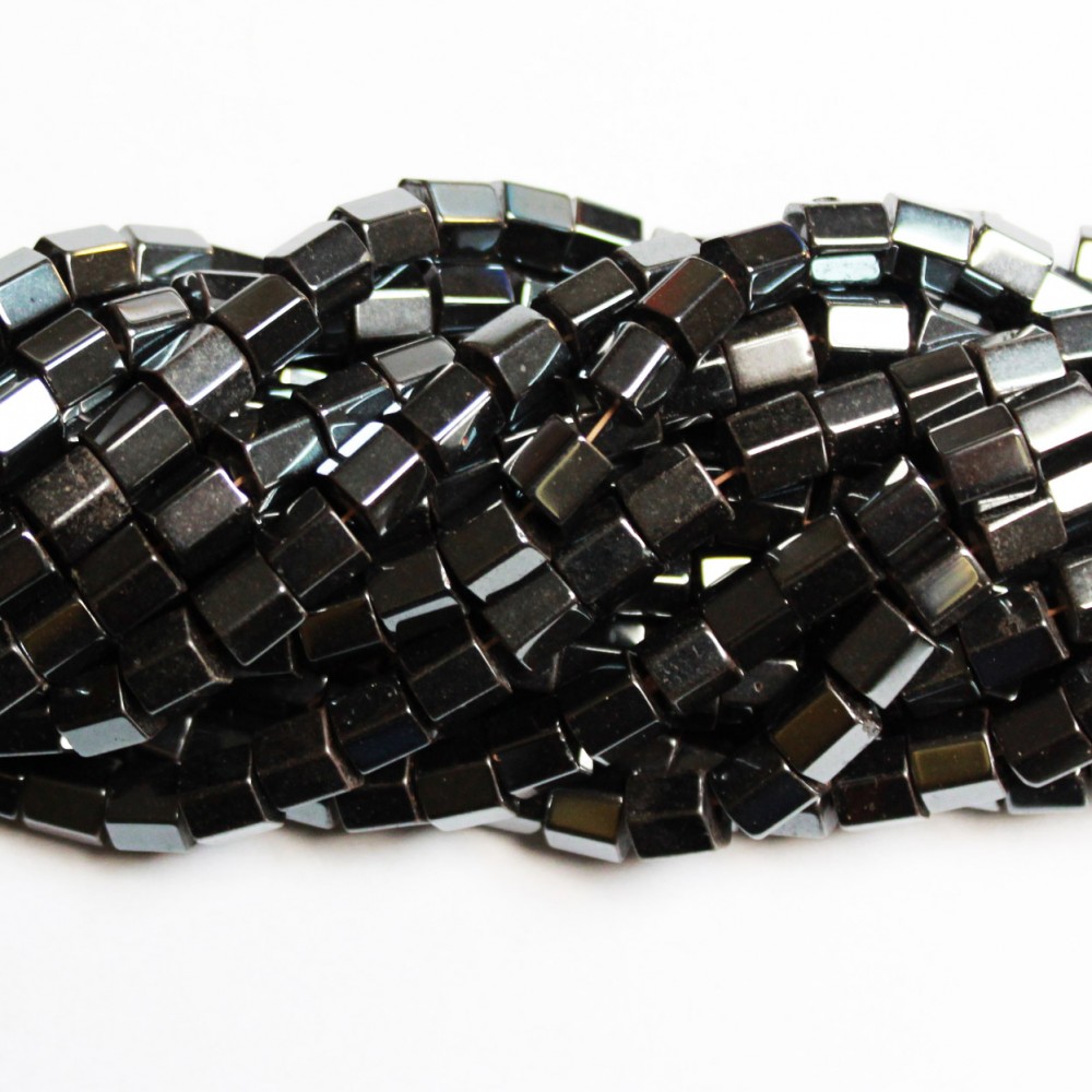 Beads Hematite-faceted 6x4mm (1006006)