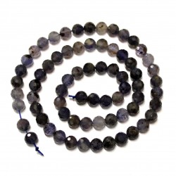 Beads Iolite-faceted 6mm (0006003G)
