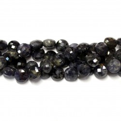 Beads Iolite-faceted 8x6mm (0008002G)