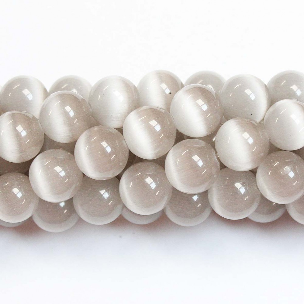 12 mm cat's eye beads, synthetic stone