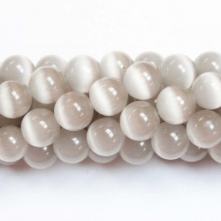 12 mm cat's eye beads, synthetic stone