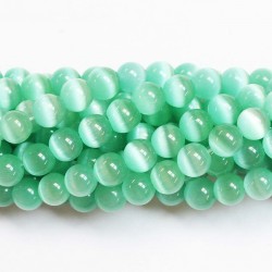 8 mm cat's eye beads, synthetic stone
