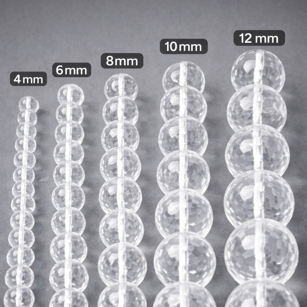 Beads Rock crystal-faceted 6mm (1206000G)