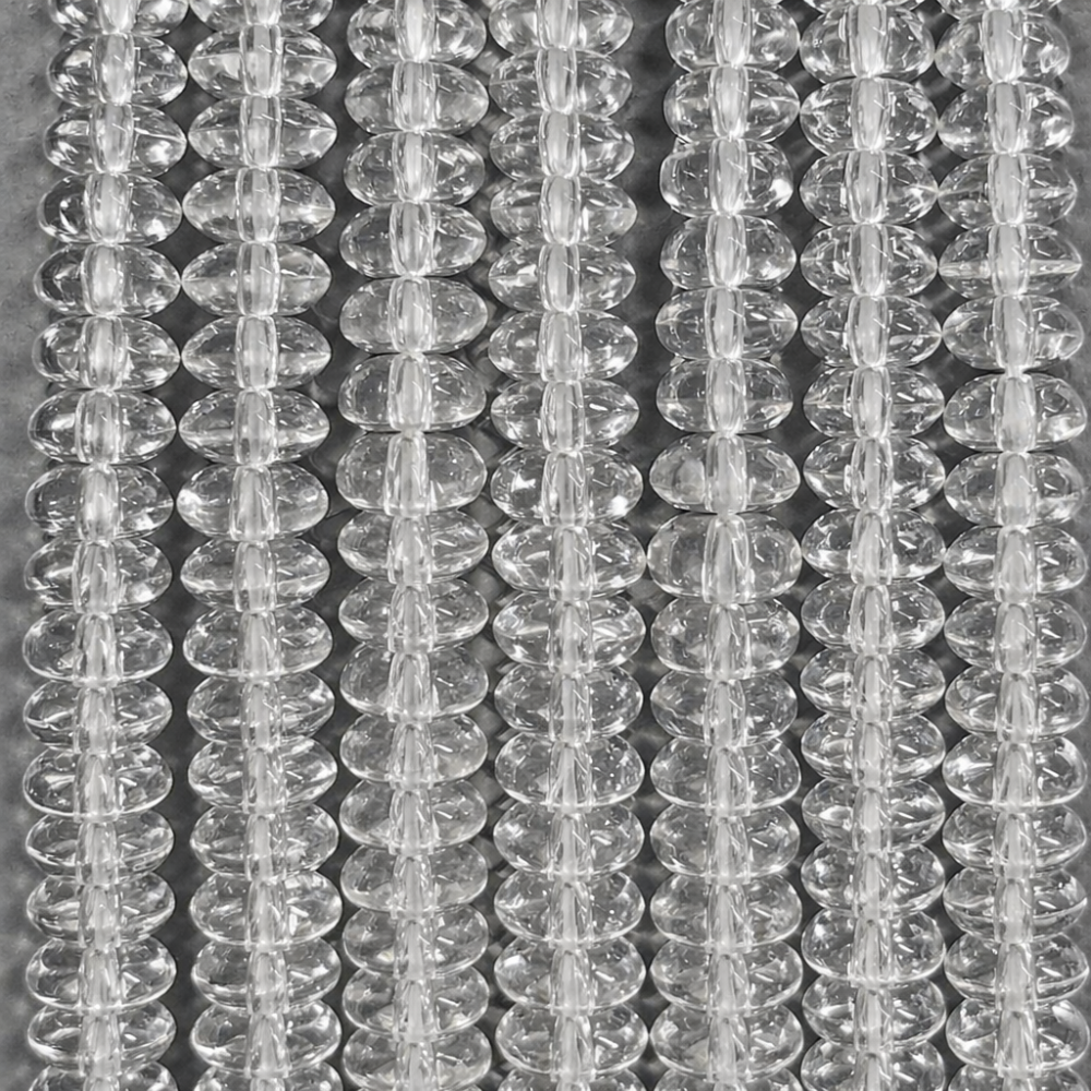 Beads Rock crystal 7x3mm (1207001)