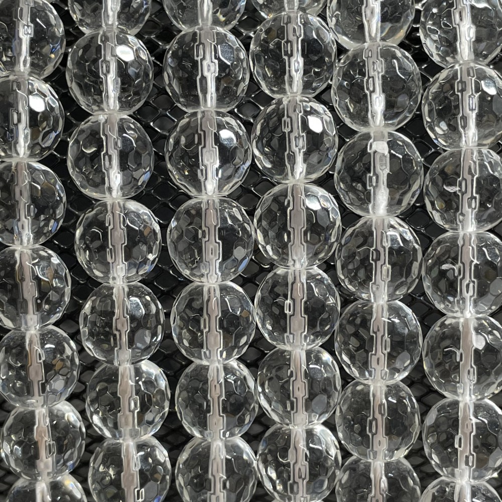 Beads Rock crystal-faceted 10mm (1210000G)