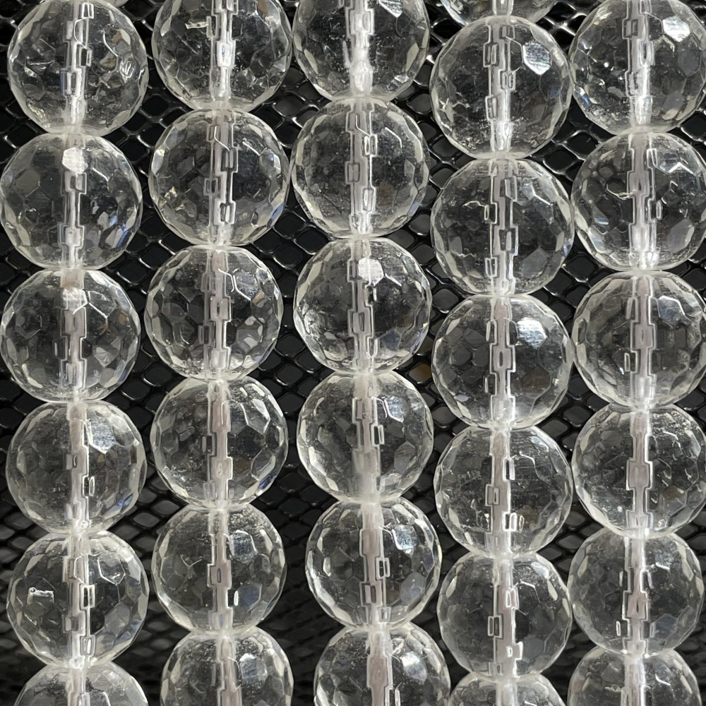 Beads Rock crystal-faceted 12mm (1212000G)
