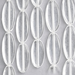 Beads Rock crystal ~ 12x30x7 mm (1212003)