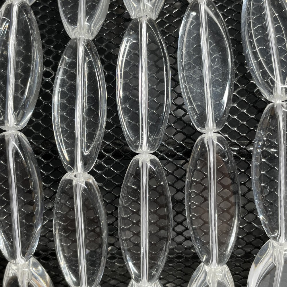 Beads Rock crystal ~ 12x30x7 mm (1212003)