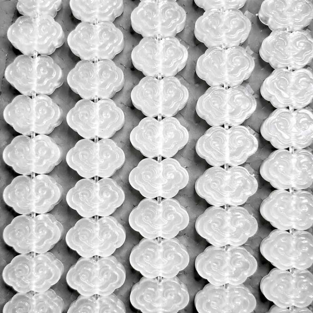 Beads Rock crystal 13x9x4 mm (1213001)