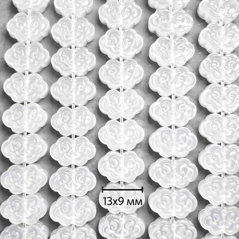 Beads Rock crystal 13x9x4 mm (1213001)