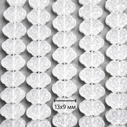 Beads Rock crystal 13x9x4 mm (1213001)