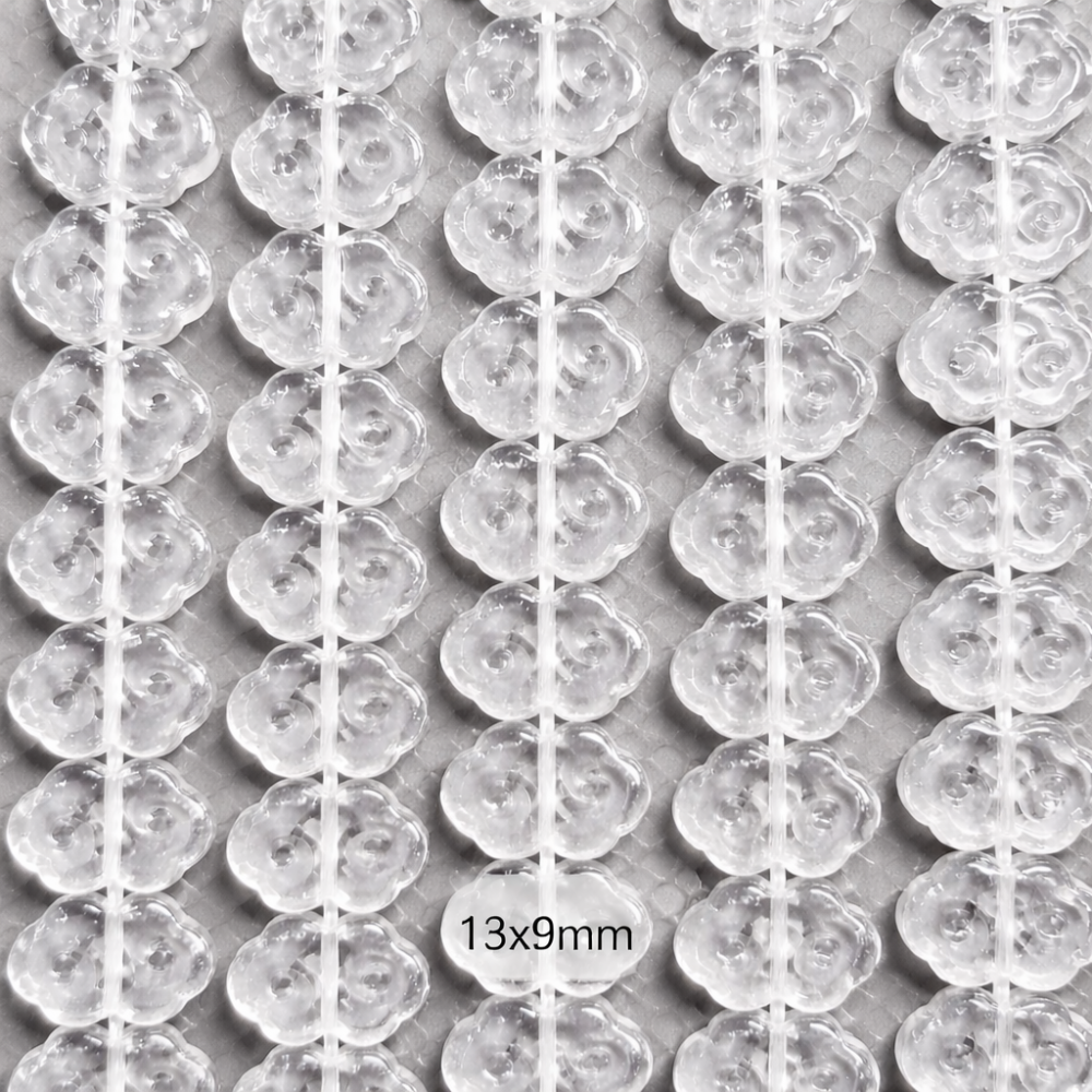 Beads Rock crystal 13x9x4 mm (1213003)