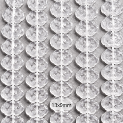 Beads Rock crystal 13x9x4 mm (1213003)