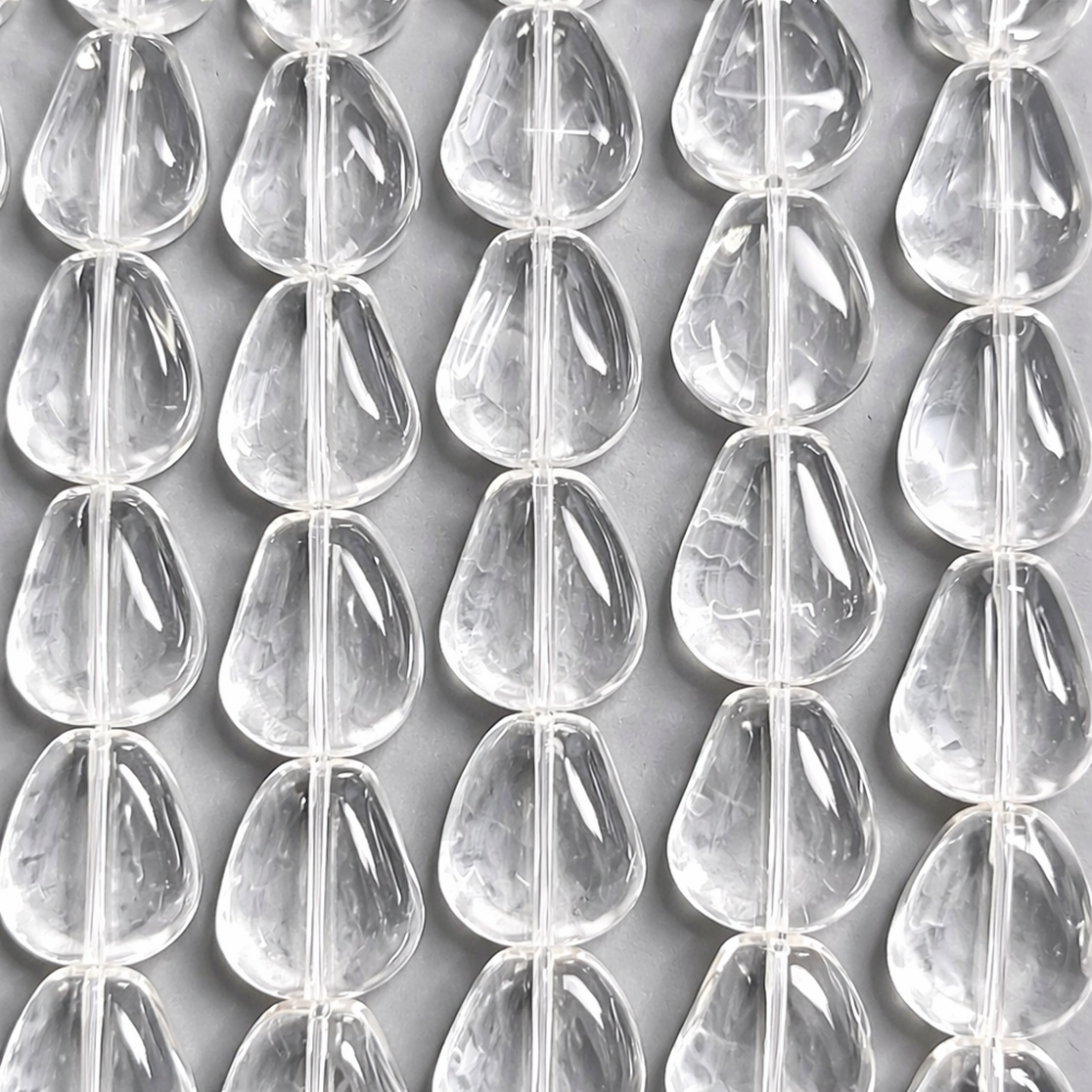 Beads Rock crystal 13x15x6 mm (1213004)