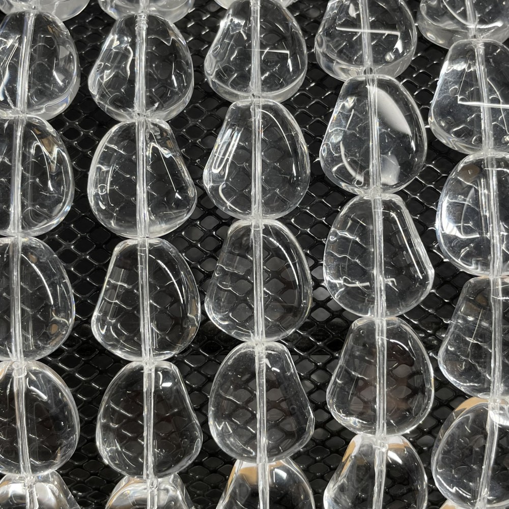 Beads Rock crystal 13x15x6 mm (1213004)