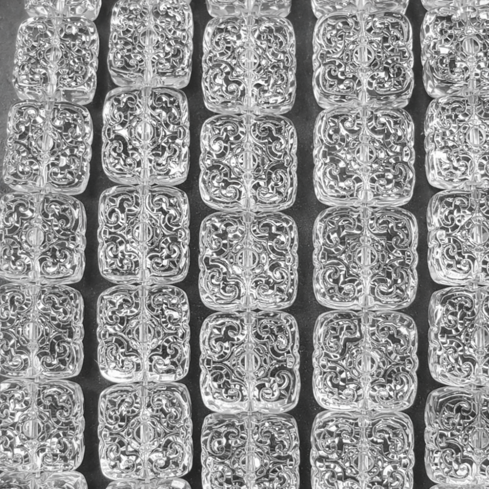 Beads Rock crystal 14x14x5 mm (1214000)