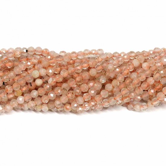 Rutilquarz-facettiert Perlen 2mm (1602000G)