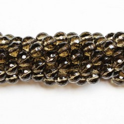 Beads Smoky quartz-faceted 6,5mm (1606001G)