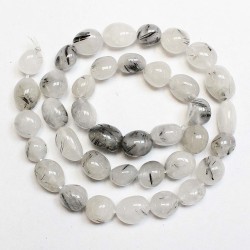 Beads Tourmaline quartz ~10x8mm (1610032)