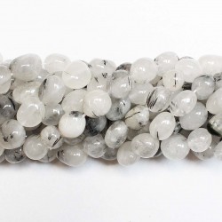 Beads Tourmaline quartz ~10x8mm (1610032)
