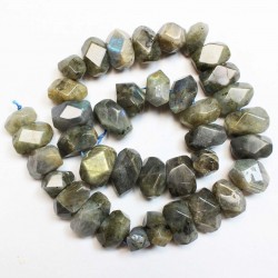 Beads Labradorite-faceted ~17x12mm (1917000G)