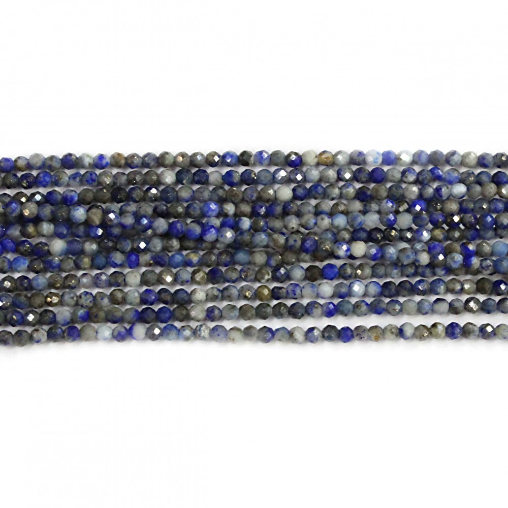 Beads Lazurite-faceted 2mm (2102000G)