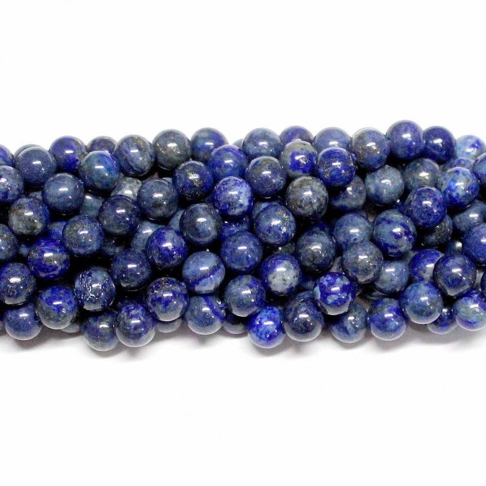 6.5mm natural lapis lazuli beads