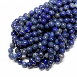 6.5mm natural lapis lazuli beads