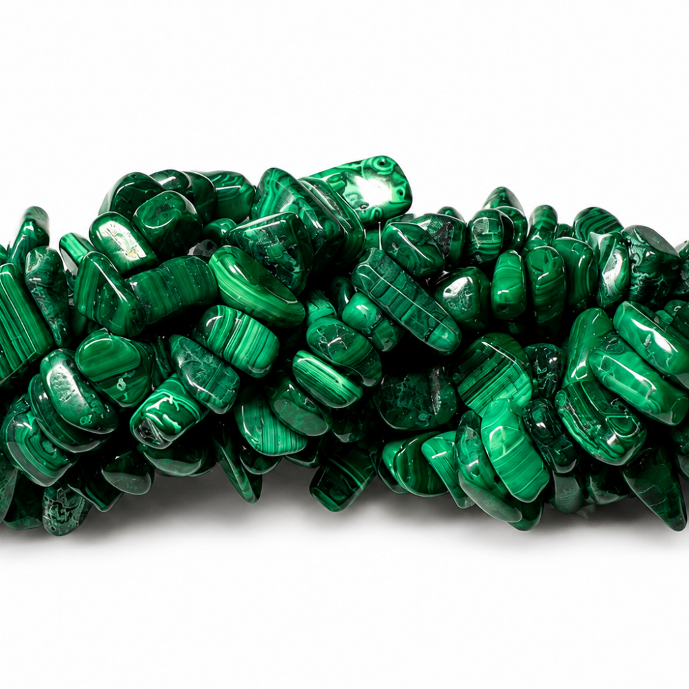 Beads Malachite 6х8 mm (2406000K)