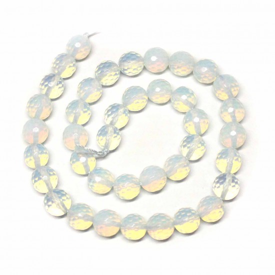 Beads faceted Moonstone-artificial 6.5mm (5006000G)