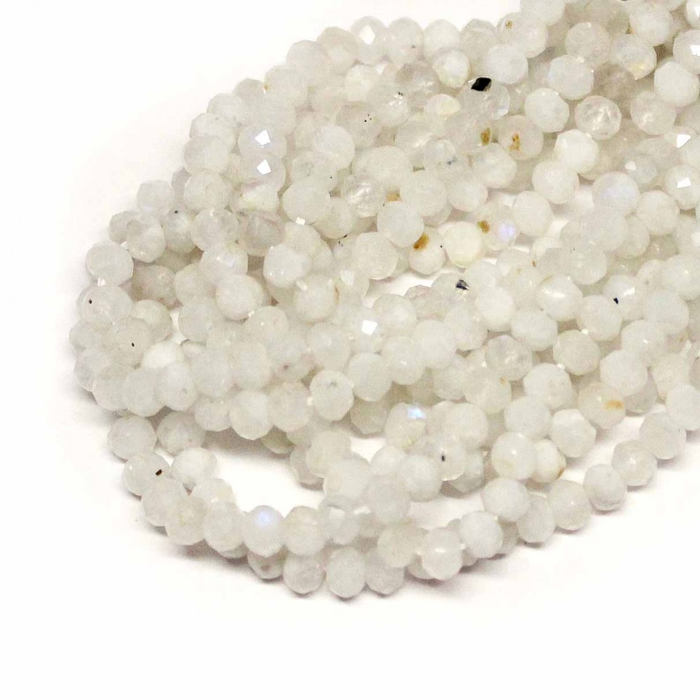 Beads Moonstone-faceted 4x3mm (2204002G)
