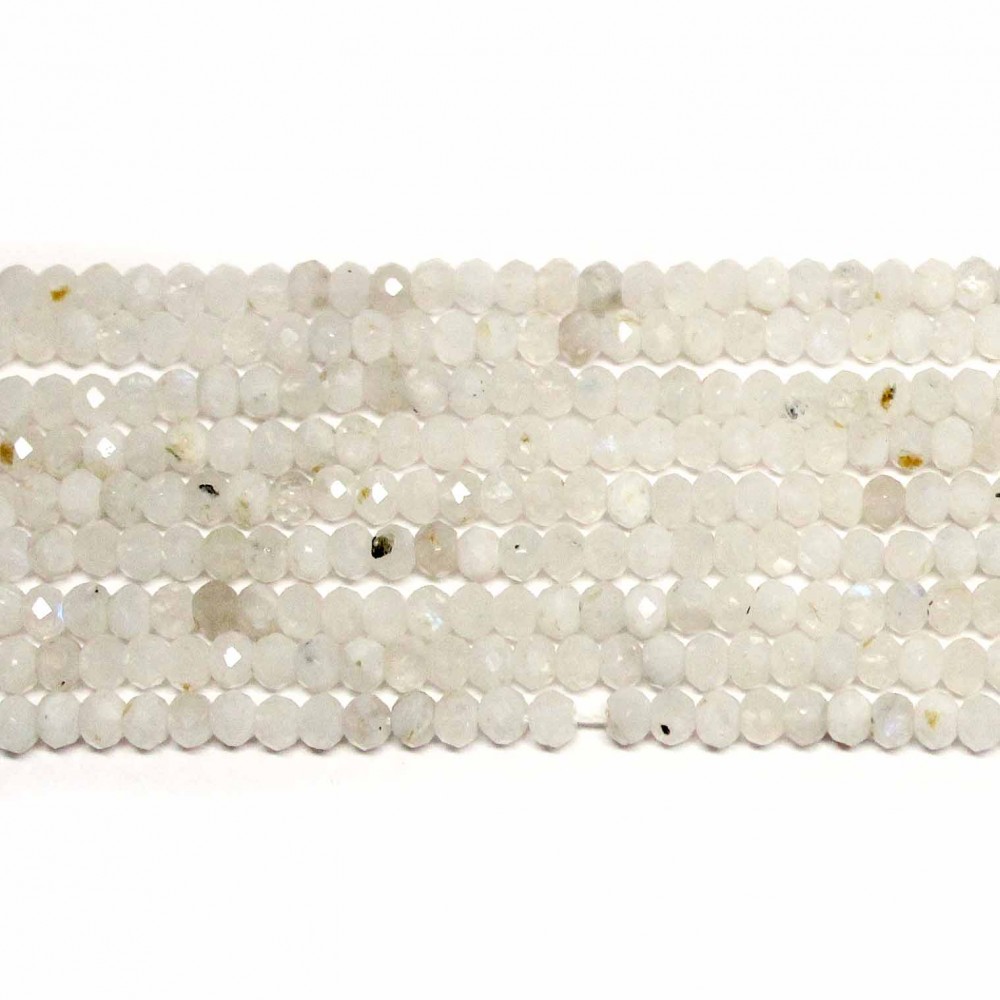 Beads Moonstone-faceted 4x3mm (2204002G)