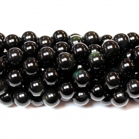 Pärlor  Obsidian 10mm (2610001)