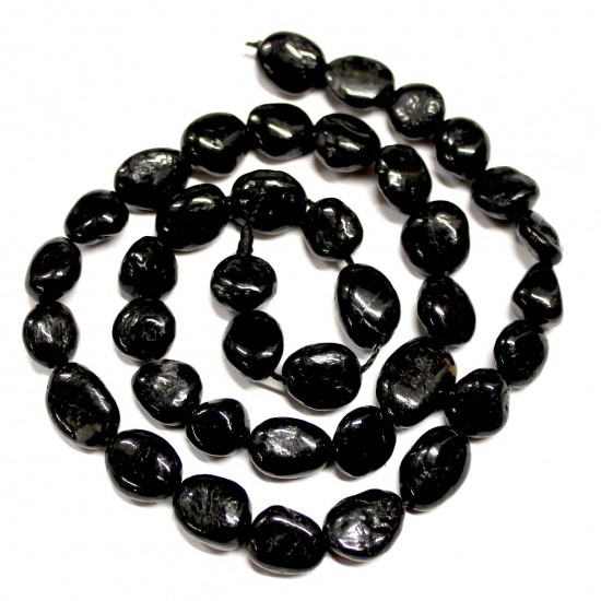 Pärlor  Obsidian ~10x8mm (2610002)
