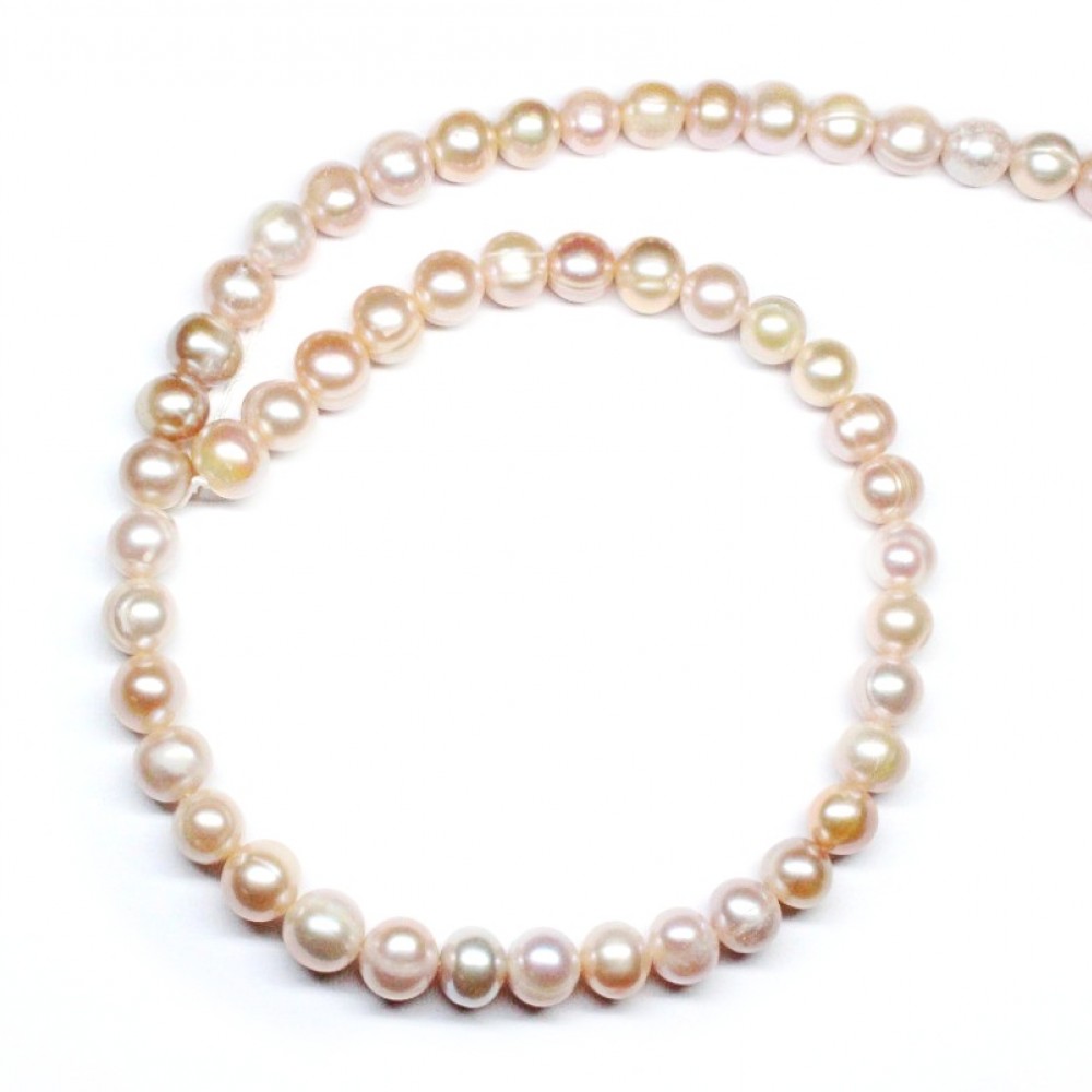 Beads Pearl ~ 8х7 mm (1508013)
