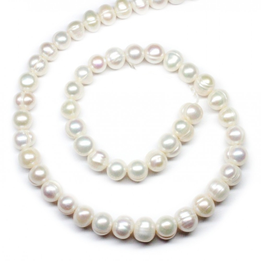 Beads Pearl ~ 8х7 mm (1508014)