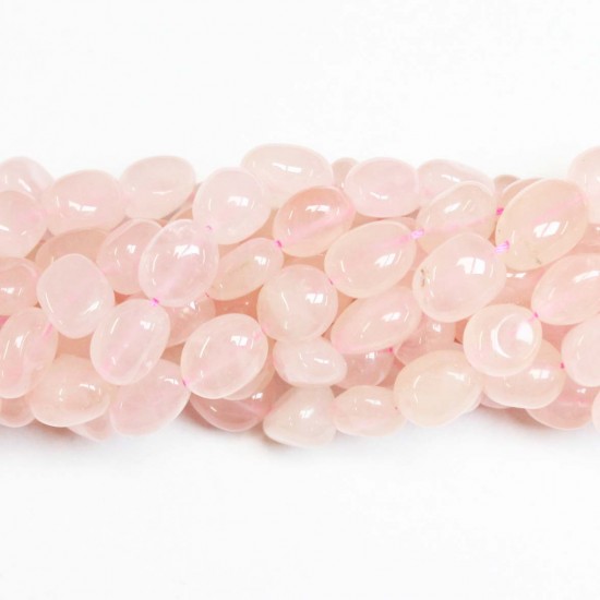 Beads Rose quartz ~13x9mm (3213000)