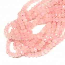 Beads Rose quartz-faceted 4,5x3mm (3204000G)
