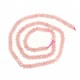 Cuentas Cuarzo rosa facetada 4,5x3mm (3204000G)