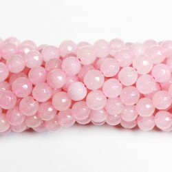 Beads Rose quartz-faceted 8mm (3208000G)