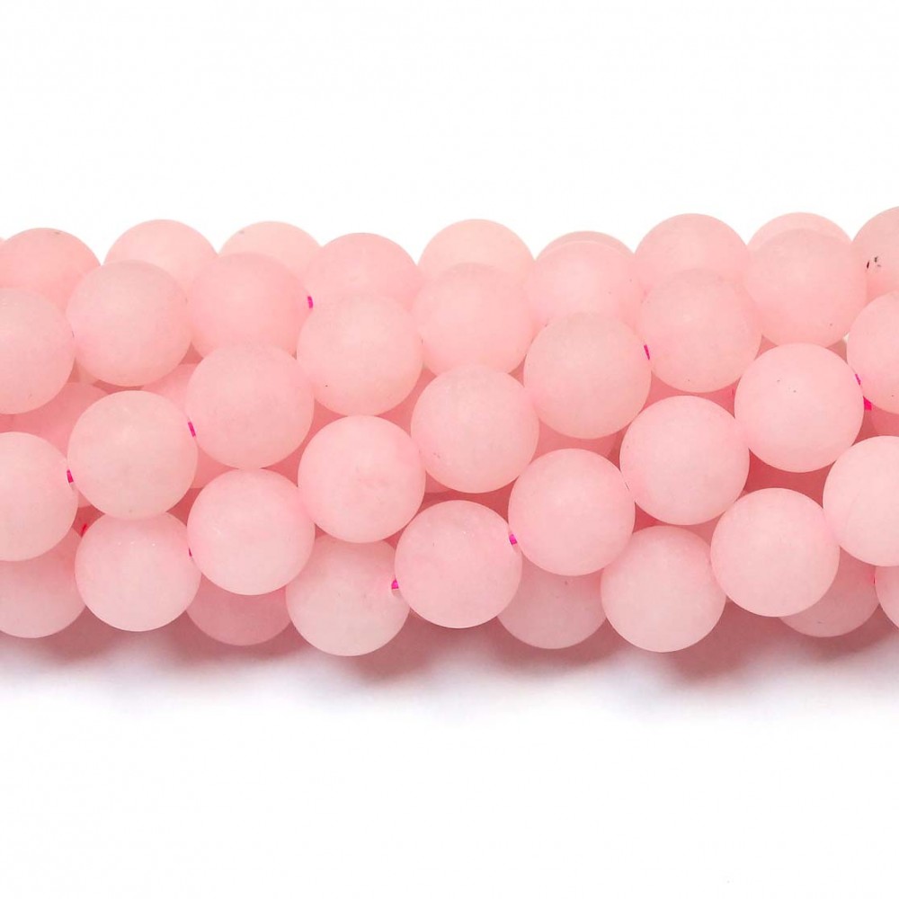 Beads Rose quartz-frosted 10mm (3210000M)